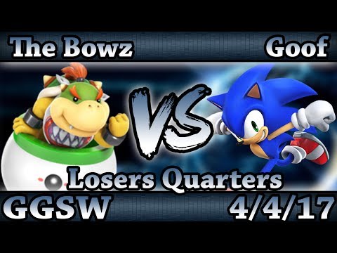 GGSW 27 - The Bowz (Bowser Jr) Vs. Goof (Sonic) Smash Wii U Losers Quarters - Smash 4