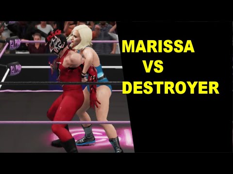 GLOW 1985 Marissa Carter vs Dostroyer - Knockout Mixed Match