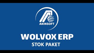 AKINSOFT WOLVOX ERP Stok Yönetimi - Paket Tanımı Oluşturma İşlemi