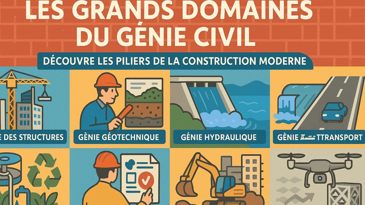 Les 8 Grands Domaines du Génie Civil : Le Guide Complet
