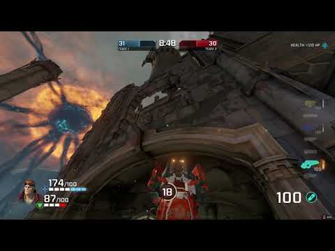 Quake champions TDM 2x2 - the molten falls #1