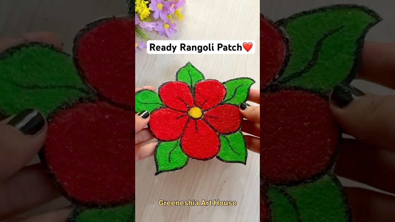 DIY Ready Rangoli patches ️ Readymade Rangoli