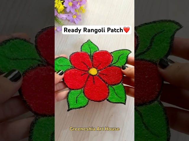 DIY Ready Rangoli patches ️ Readymade Rangoli