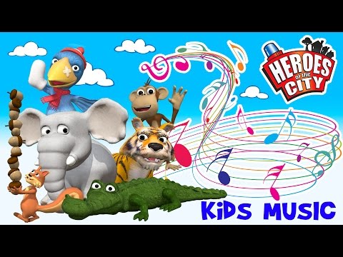 Kids Songs | The Animals at the Zoo - Heroes of the City | ♫ | Car Cartoons | Car Cartoons