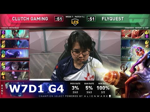 CG vs FLY | S9 LCS Spring 2019 Week 7 Day 1 | FlyQuest vs Clutch Gaming W7D1
