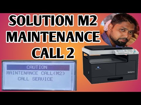 SOLUTION M2 | MAINTENANCE CALL 2 | KONICA MINOLTA BIZHUB 165e | HOW TO CLEAR
