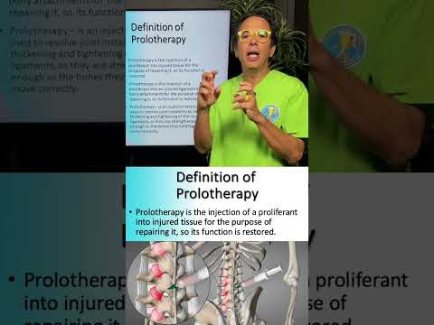 What does "Prolo" therapy mean? #prolotherapy #regenerate #paintreatment #backpaintreatment