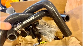 Replacing our old broken spider hose with the 034 spider hose on our Audi S4