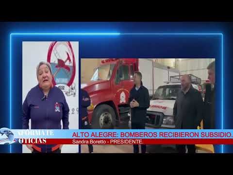 Alto Alegre  Bomberos recibieron subsidio. #noticias #interesgeneral #bomberos #altoalegre
