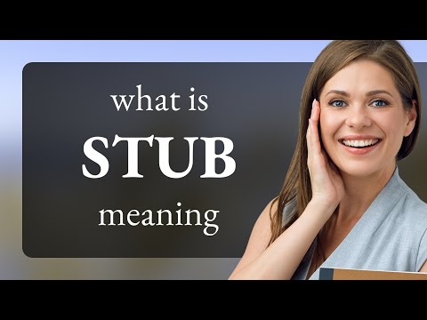 Stub | definition of STUB