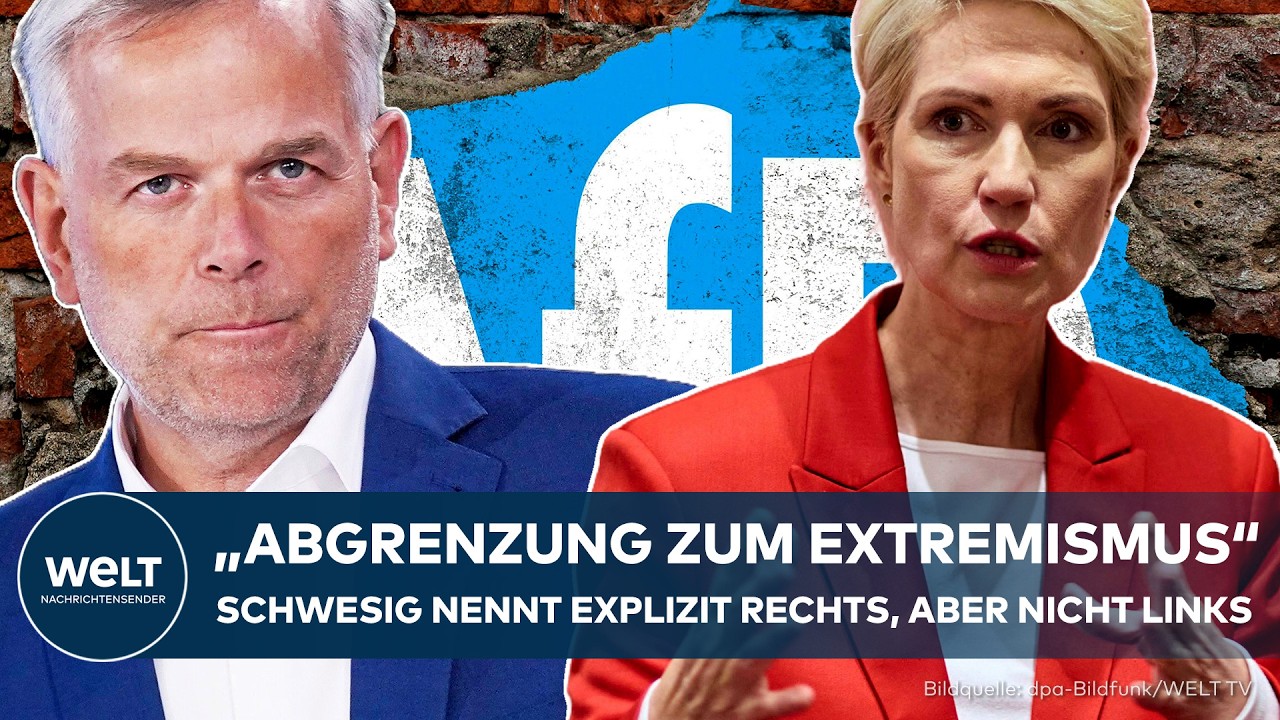 SPD-KRISE: "Abgrenzung zum Extremismus" – Schwesig distanziert sich von rechts, aber nicht von links