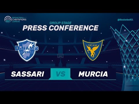 Dinamo Sassari v UCAM Murcia - Press Conference - Basketball Champions League 2017-18