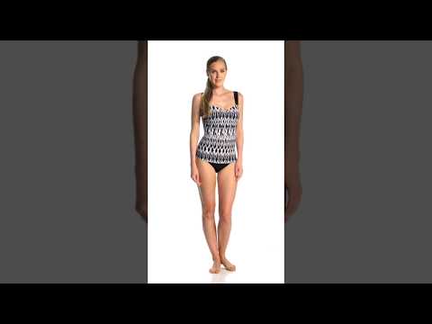 Profile by Gottex Shibori Tankini Top (E-Cup) | SwimOutlet.com