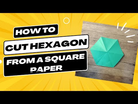 Basic Origami: How to Cut Hexagon Shape From Square Paper