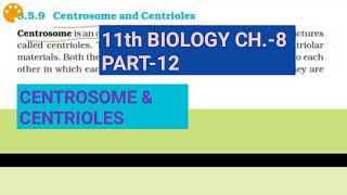 Class 11 biology, Ch.8,Part-12||Centrosome & centrioles||Study with Farru