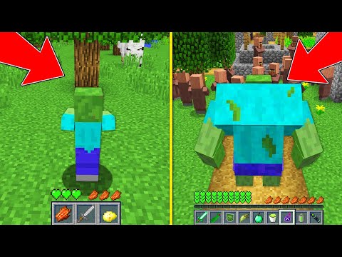 Minecraft - HOW to play ZOMBIE MUTANT FROM 0 TO 100 YEARS in Minecraft : ENDERMAN vs PRO!NOOB VS PRO
