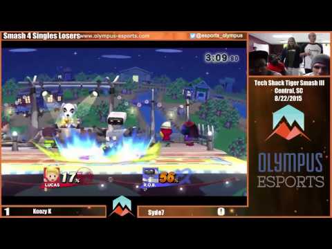 Tiger Smash III - Syde7 Vs Koozy K - Smash 4 Losers Round 7