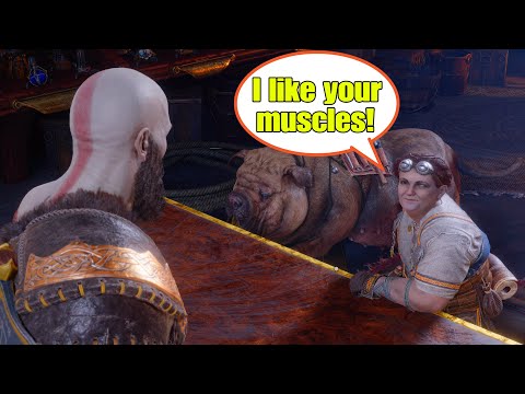 Kratos Likes it When Lunda Hits On Him (God of War Ragnarok)