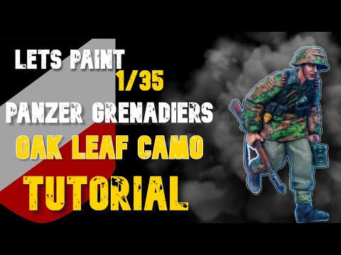 How To Paint 1/35 German World War Two Panzer Grenadier /OAK LEAF CAMO TUTORIAL