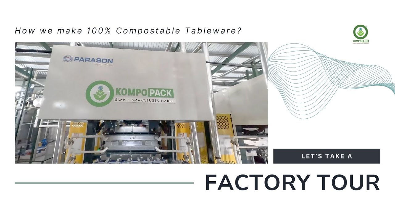 Inside Kompopack: How We Turn Agro-Waste into PFAS-Free Packaging | Factory Tour | Ft. @Parason
