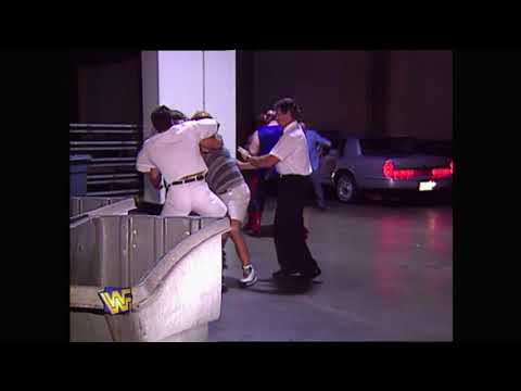 Shawn Michaels beats Billy Gun. Camp Cornette try jump him backstage till Sycho Sid arrives! (WWF)