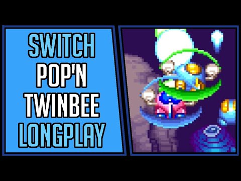 Pop'n TwinBee (Online with Cane) | Nintendo Switch | Longplay | Walkthrough #9 [4Kp60]