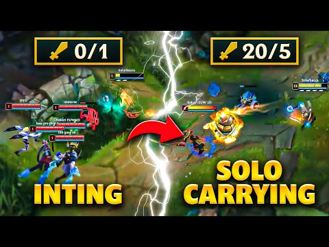 From Inting To SOLO CARRYING The Game... (1v9 in Challenger)