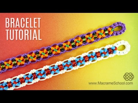 Spiral Macrame Patterns DIY Macrame Spiral Bracelets
