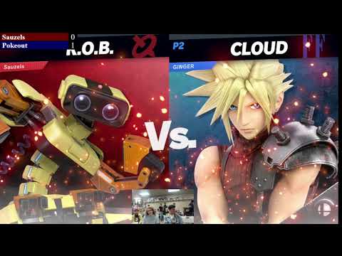Kongs of Smash 19 - Pokeout (Cloud) vs Sauzels (Ridley, ROB) Winners Round 2