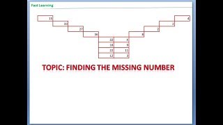 Download the video "Find the missing number |mental ability question with explanation for class 10 | Reasoning"