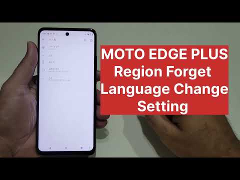 Moto Edge Plus How To Change Language And Region