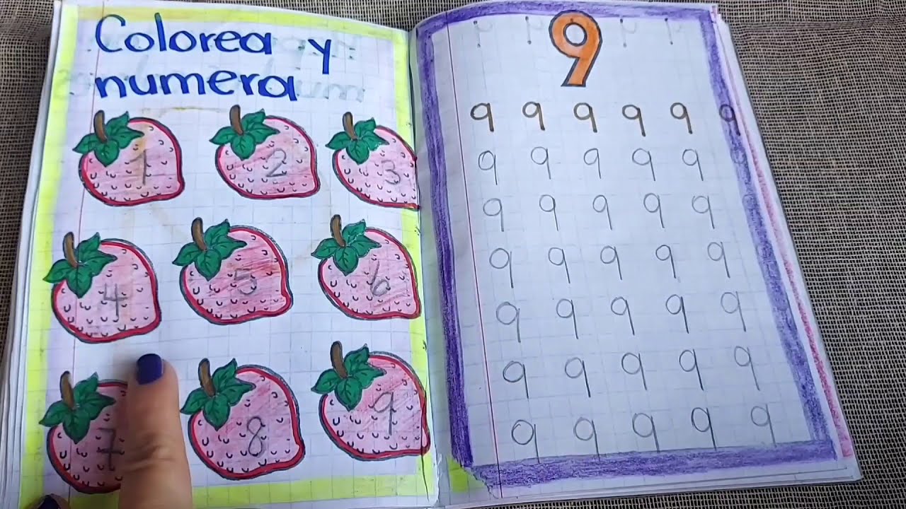 Números/Cuaderno con los números/ Aprendo en casa