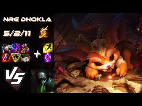 NRG Dhokla TOP Gnar vs Urgot - NA Challenger Patch 14.16