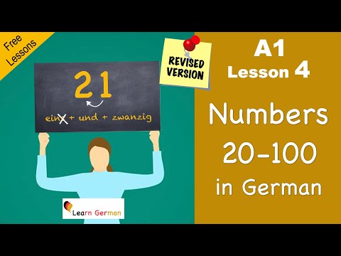 A1 - Lesson 4 | Numbers 21-100 | Zahlen | German for beginners | Learn German