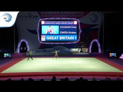 Kirsten OWEN  & Finlay COCHRANE (GBR) - 2019 Acro Europeans, balance final
