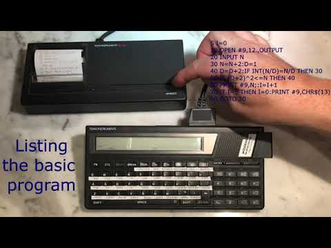 PPNW #6/12 - Printing prime numbers with TI-74s and PC-324 || Casio.ledudu.com