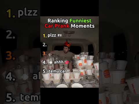 Top 5 funniest car prank moments😂                       #comedy #prank  #funny #seafood #shorts