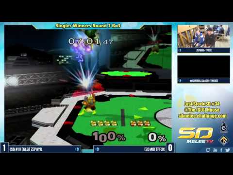 LSSD #34 Singles WR3: [GLG] Zephyr vs. TpFox - SSBM