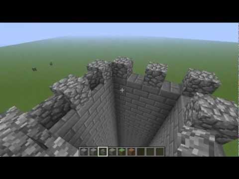 comment construire un chateau minecraft pe