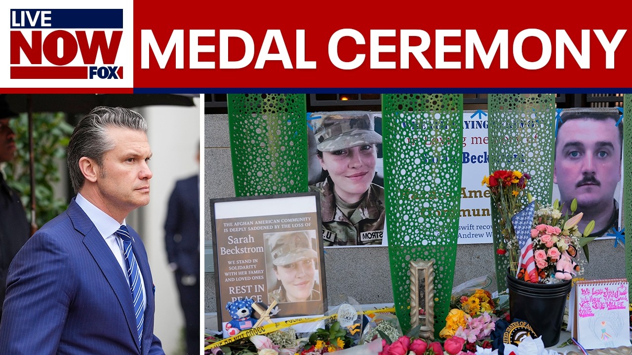 LIVE: Medal Ceremony for National Guardsmen targeted in attack
