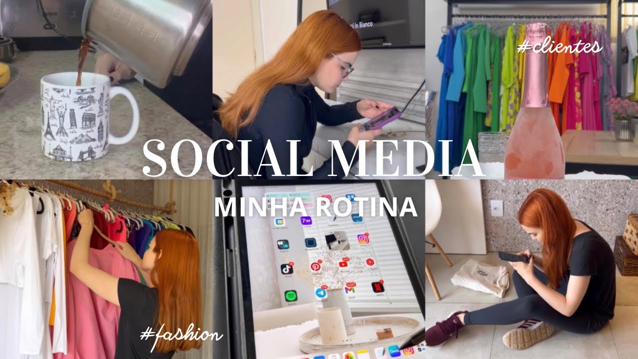 Minha rotina como SOCIAL MEDIA de moda 🤍✨
