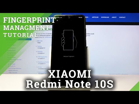 How to Add Fingerprint to XIAOMI Redmi Note 10S - Scan Fingerprint