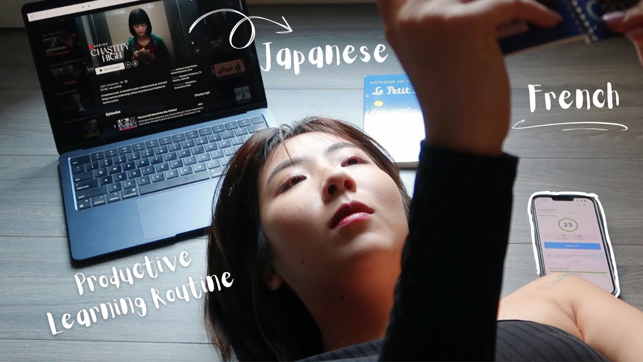 How to Study 2 Languages at Once🇫🇷🇯🇵 | Productive Language Learning Routine