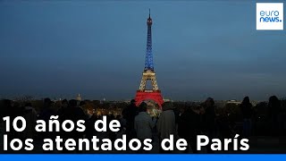 Francia rinde homenaje a las víctimas de los atentados de París 10 años después