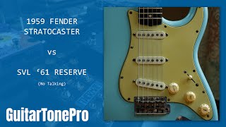 Video thumbnail for 1959 Fender Stratocaster or SVL '61 Reserve (No Talking) by Guitar Tone Pro