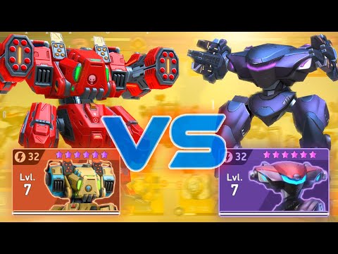 Mech Arena: Gatecrasher vs Panther: Epic Battle | Missile Rack vs Disc Launcher