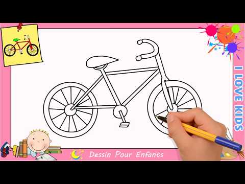 Comment dessiner un vélo FACILEMENT (mettre à jour) pour ENFANTS 2