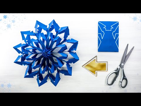 Handmade 3D Paper Snowflake | Winter Craft Tutorial