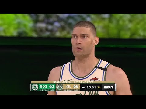 Brook Lopez Full Play vs Boston Celtics | 07/31/20 | Smart Highlights
