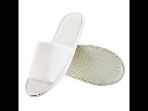 Hotel White Terry Towel Slipper